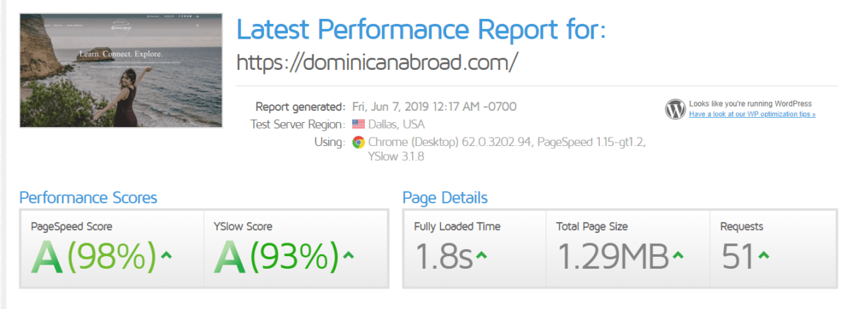 After speed optimisation